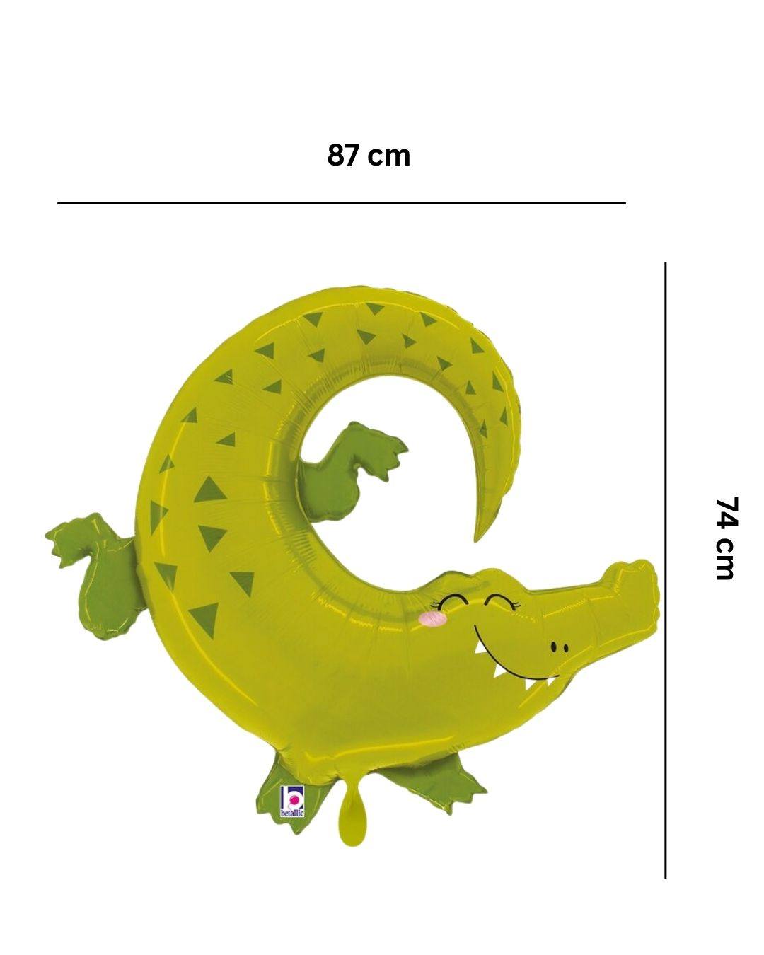 Ballon_Tiermotiv_Krokodil_Groesse_87x74cm_Folienballon_Aligator
