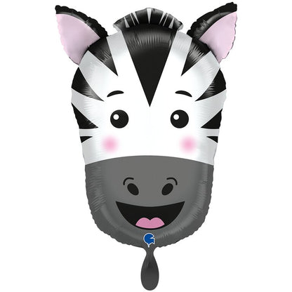 Ballon_Tiermotiv_Zebra_Kopf_Groesse_42x58cm_Folienballon_Zebra