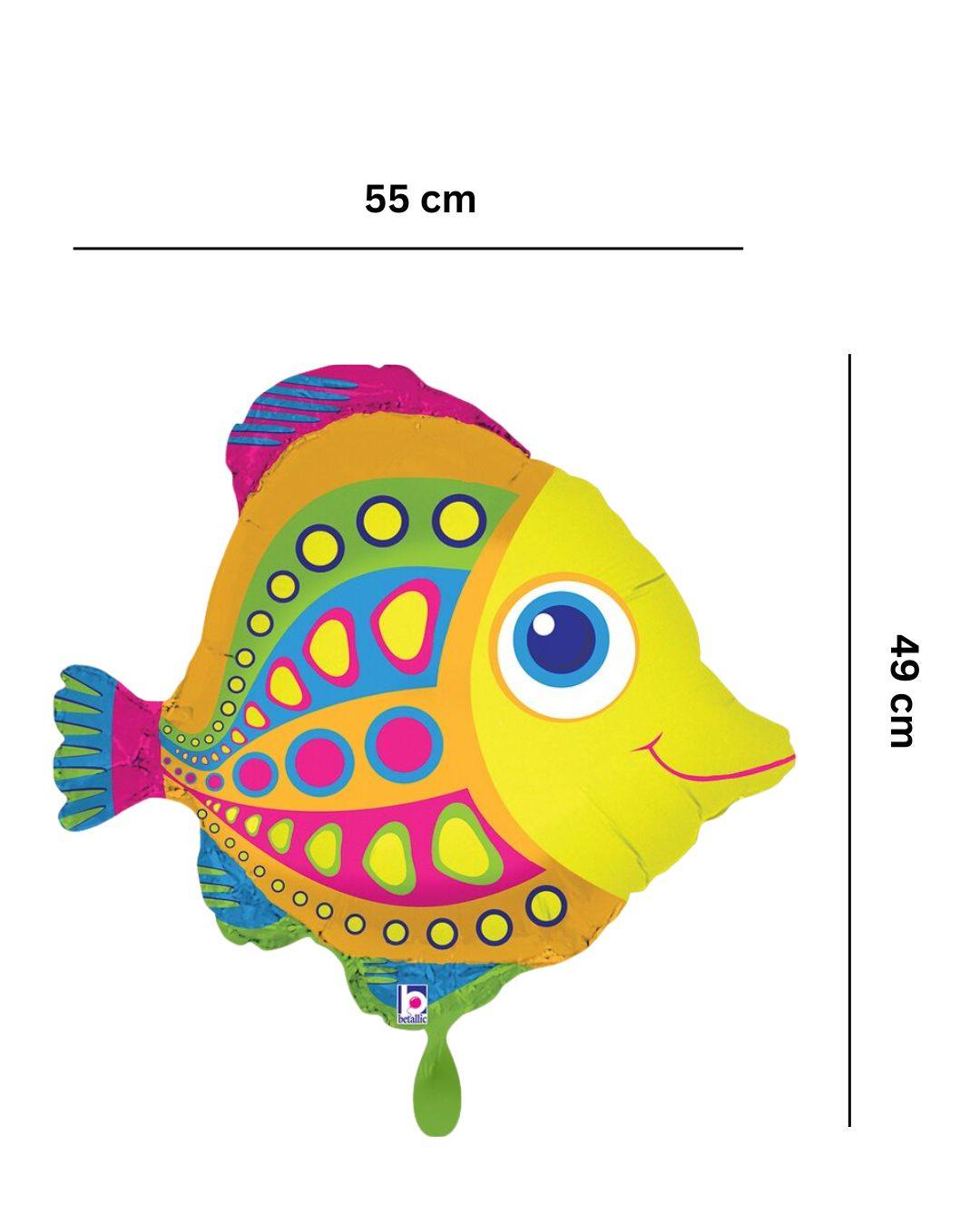 Ballon_Tiermotiv_bunter_OzeanFisch_Groesse_55x49cm_Folienballon_Ozean_Fisch
