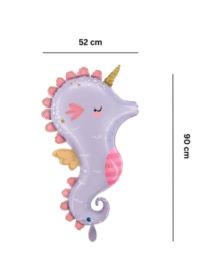 Ballon_Tiermotiv_magisches_Einhorn_Seepferdchen_Groesse_52x90cm_XXL_Folienballon