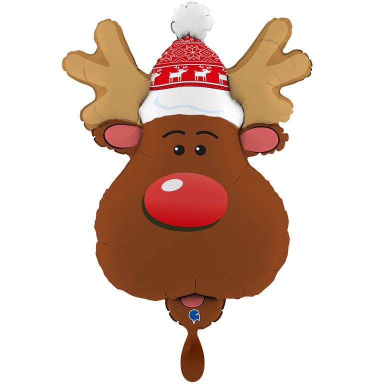 Ballon_Weihnachten_Rentier_Kopf_Groesse_54x67cm_Folienballon_Christmas_Reindeer_red-nose