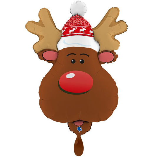Ballon_Weihnachten_Rentier_Kopf_Groesse_54x67cm_Folienballon_Christmas_Reindeer_red-nose