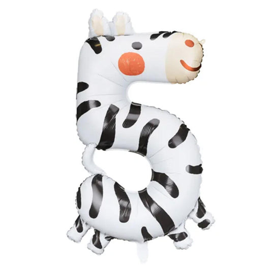 Ballon_XXL-Zahl_5_Tiermotiv_Zebra_Groesse_98cm_XXL_Folienballon