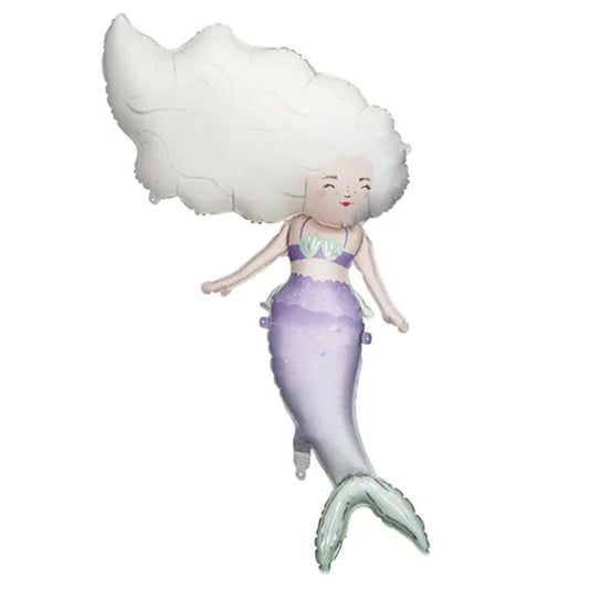 Ballon_XXL_Motiv_Meerjungfrau_Größe_72cm_XXL_Folienballon_Mermaid_Partydeco