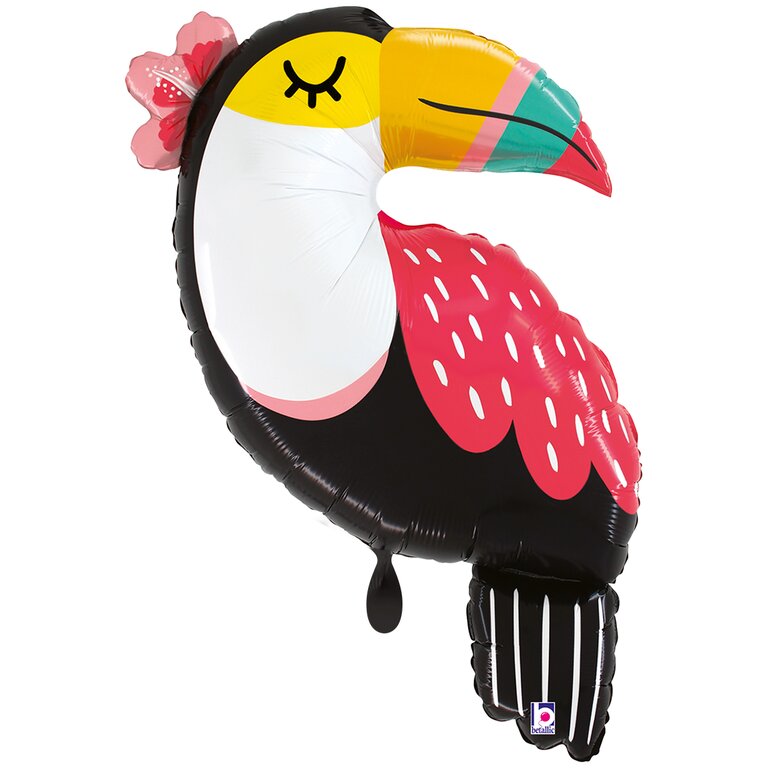 Ballon_XXL_Tiermotiv_Tukan_Groesse_47x85cm_Folienballon_Tucan