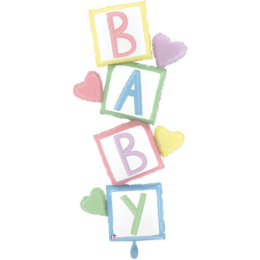Ballon_XXL_Wuerfel_Baby_Schriftzug_Groesse_ca_83x160cm_XXL_Folienballon_Baby_Party