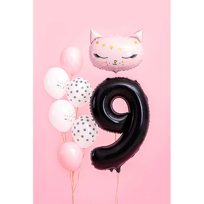Ballon_XXL_Zahl_9_schwarz_Groesse_ca._86cm_XXL_Folienballon_rosa_Hintergrund