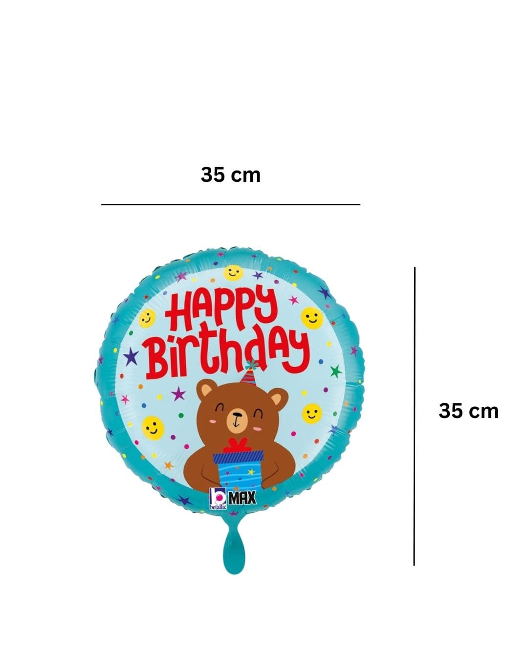 Ballon_rund_Baer_Happy_Birthday_Groesse_35x35cm_Geburtstag