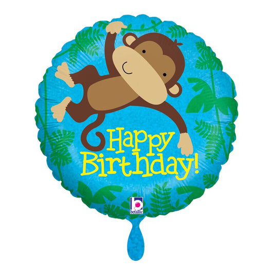 Ballon_rund_Dschungel_Affe_Happy_Birthday_Groesse_35x35cmcm_Geburtstag_Dekoration