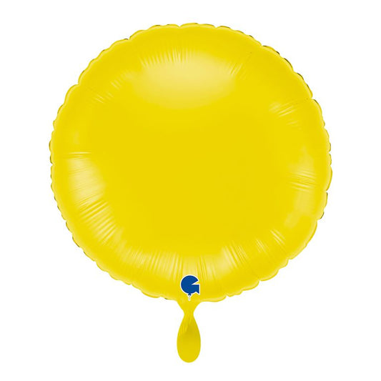Ballon_rund_pastell_gelb_35x35cm_round_yellow_Folienballon