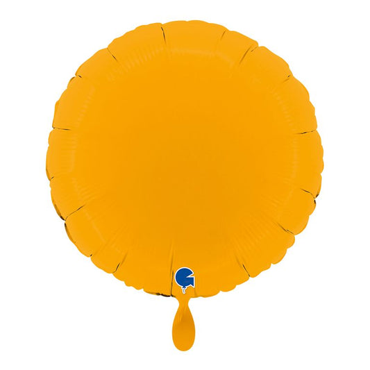 Ballon_rund_senf_35x35cm_round_Folienballon_matt_mustard