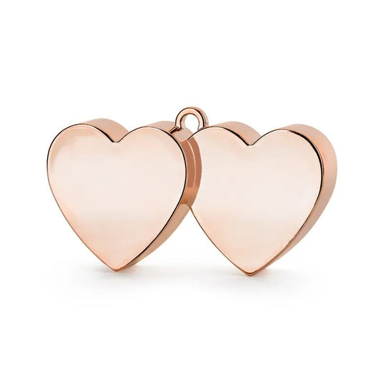 Ballongewicht_2_Herzen_Rosegold-Partydeco