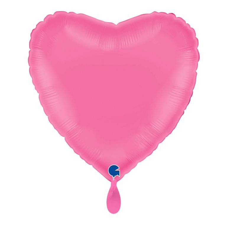 Herzballon_bubble_gum_pink_36x36cm_Heart_Folienballon