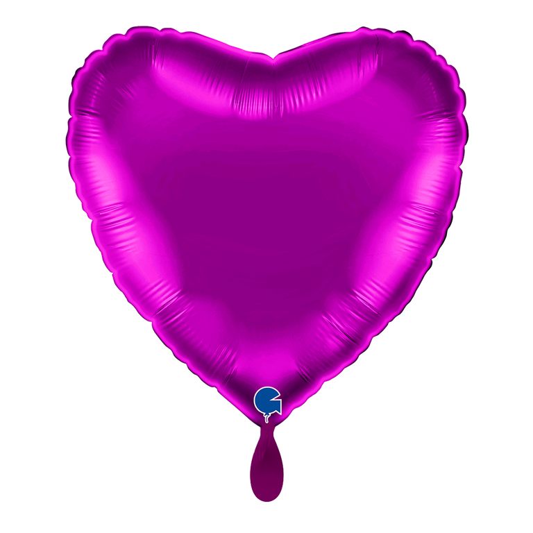 Herzballon_lila_metalic_purple_36x36cm_Heart_Folienballon