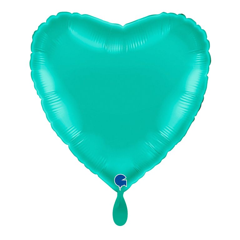 Herzballon_tiffany_blau_36x36cm_Heart_Folienballon