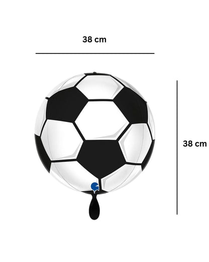 Kugelballon - 4D Fußball- ca. 38x38x38cm