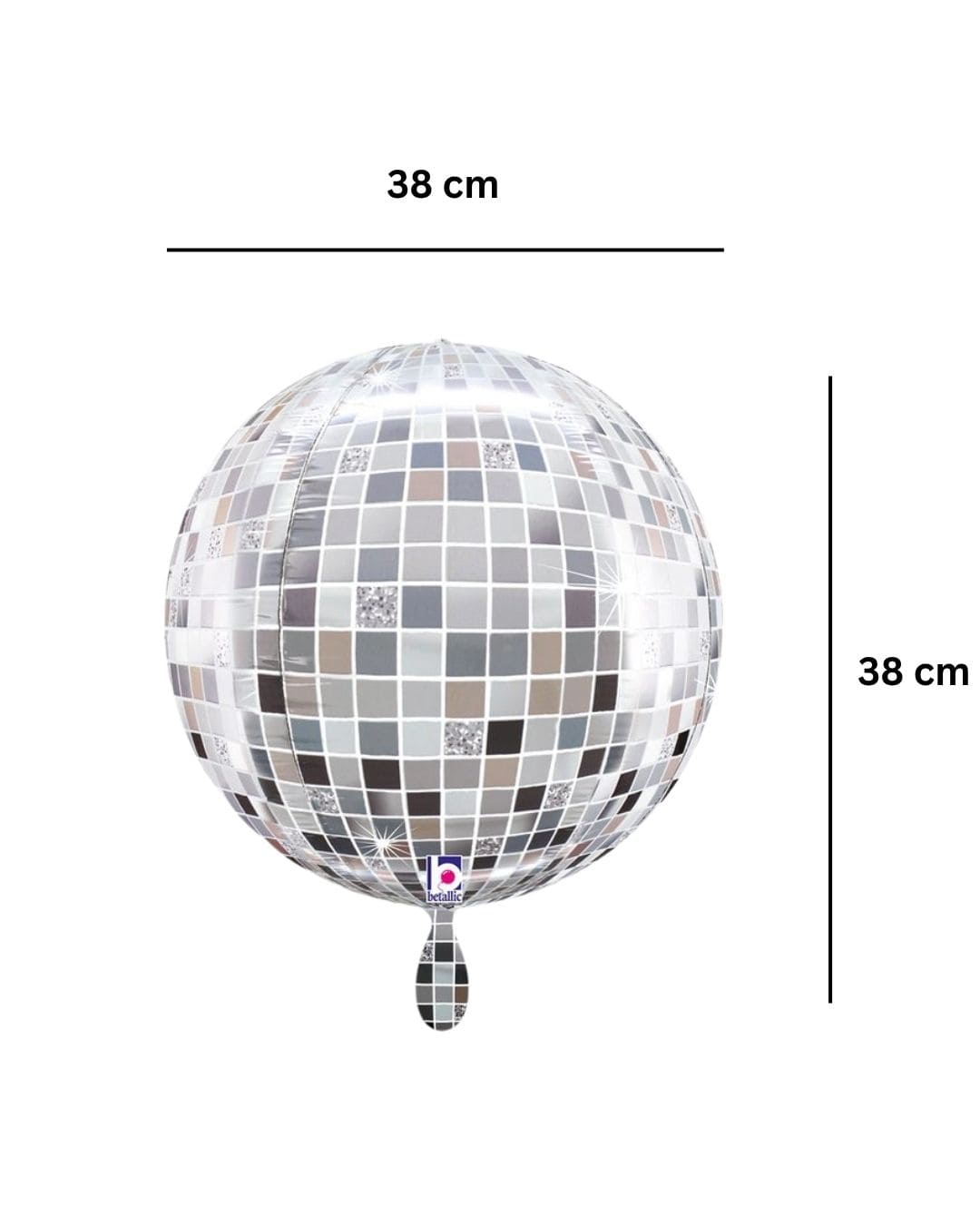 Kugelballon_discokugel_38x38x38cm_Globus__4D_Folienballon