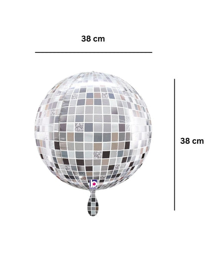 Kugelballon_discokugel_38x38x38cm_Globus__4D_Folienballon