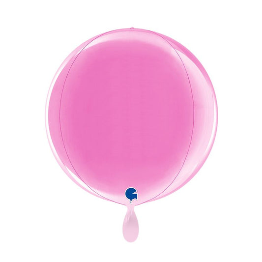 Kugelballon_rund_Pink_38x38x38cm_Globus_4D_Folienballon