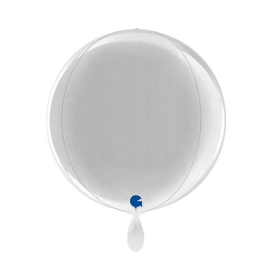 Kugelballon_rund_silber_38x38x38cm_Globus_4D_Folienballon