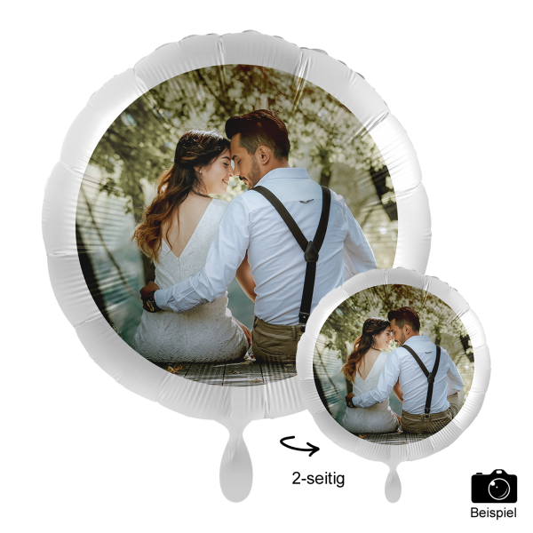 Personalisierter_Foto_Ballon_rund_mit deinem_Lieblingsbild_Motiv_Paar_Durchmesser_ca.43 cm