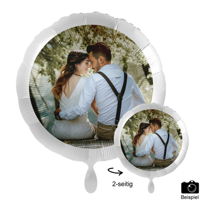 Personalisierter_Foto_Ballon_rund_mit deinem_Lieblingsbild_Motiv_Paar_Durchmesser_ca.43 cm