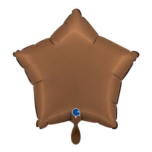 Sternballon_Choco_braun_42x40cm_Star_Folienballon